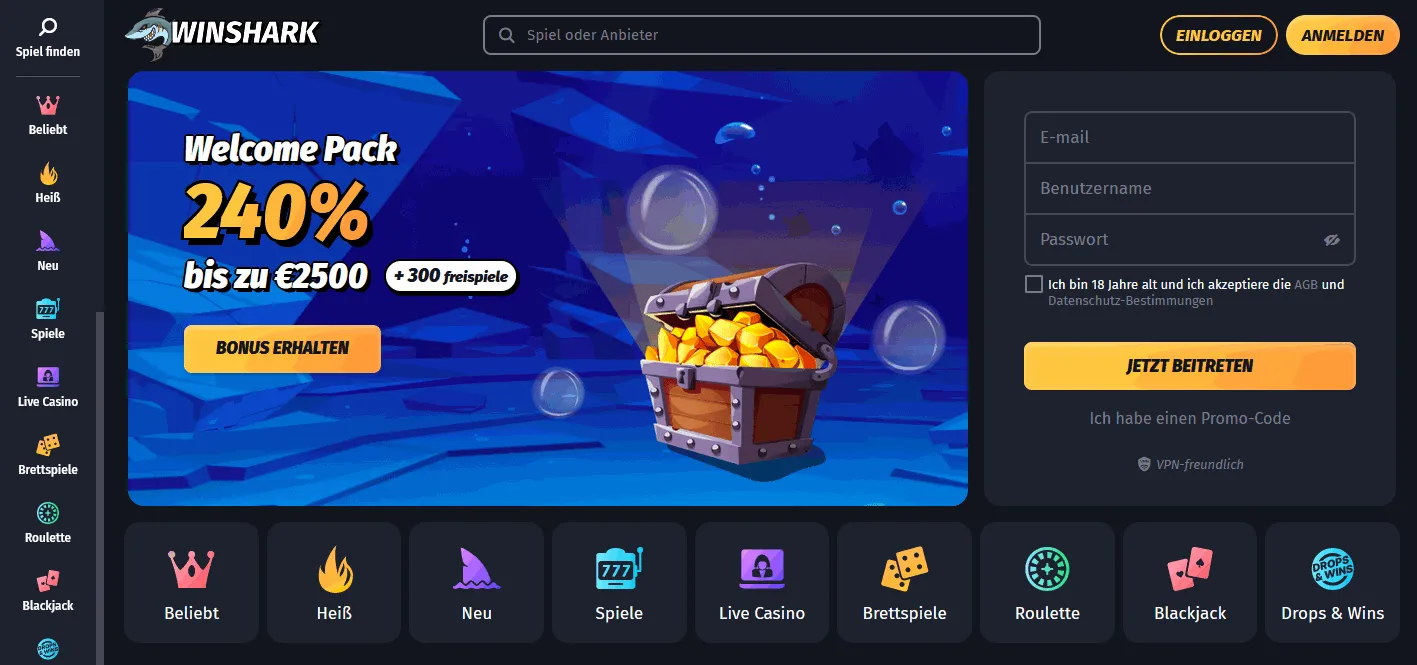 winshark-casino Winshark Casino Startseite