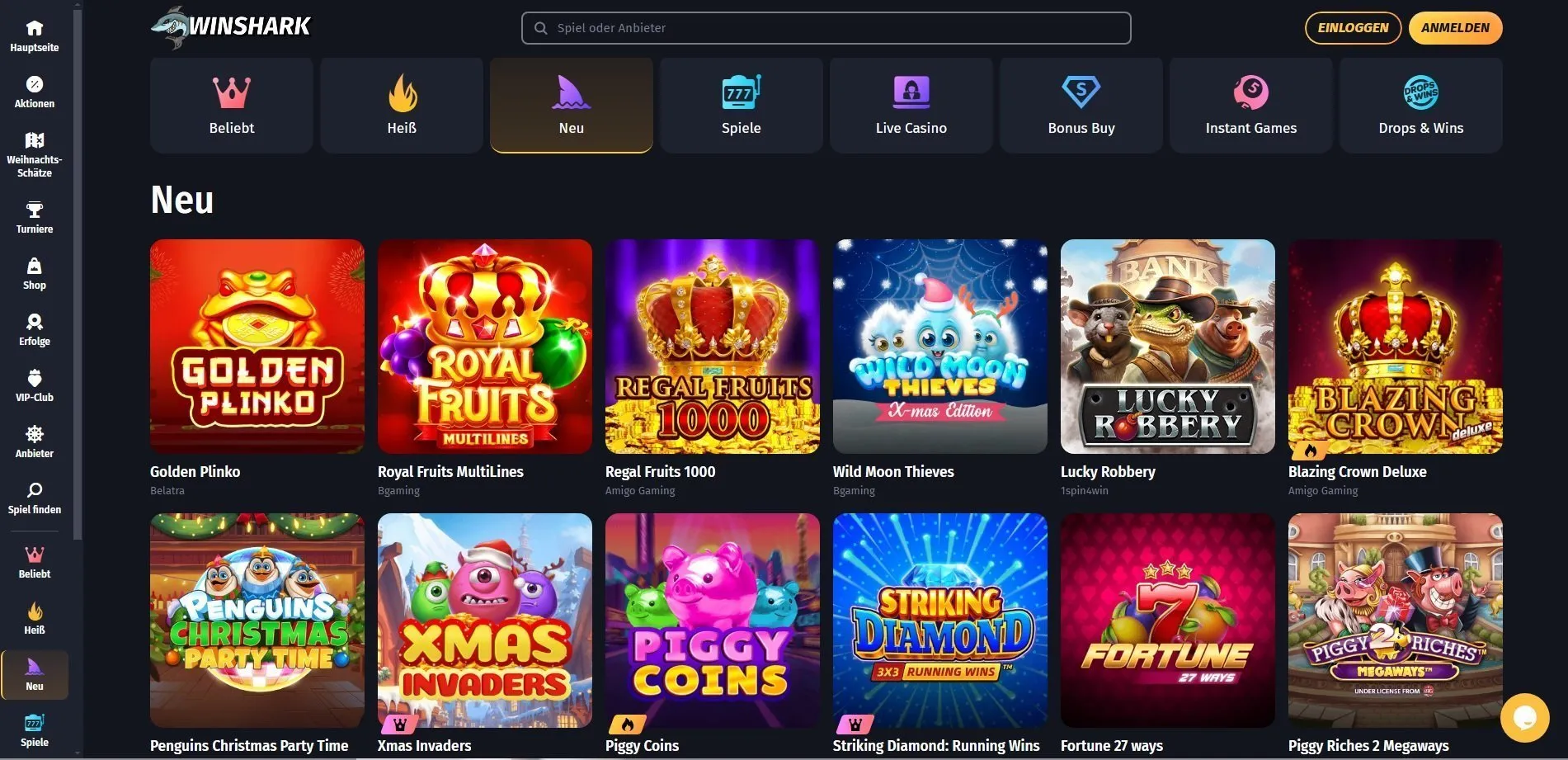 winshark-casino-spielen Winshark Casino Neu Spielen